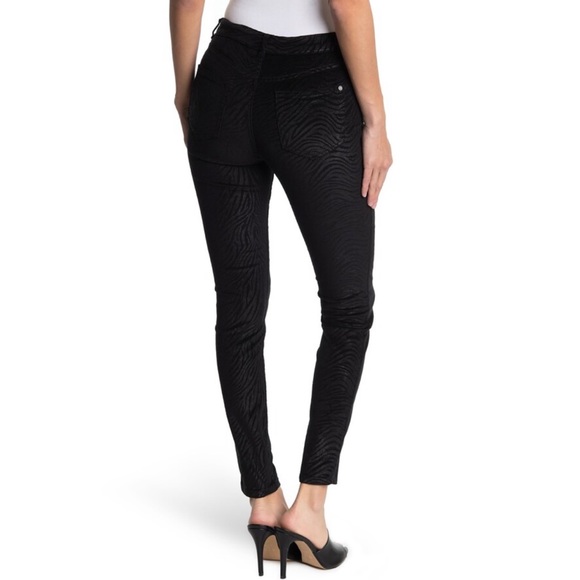 NEW TED BAKER BLACK ZEBRA SKINNY JEANS - Picture 5 of 6